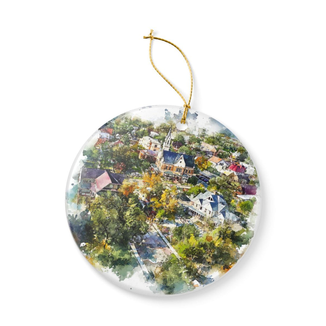Garden City Kansas USA Ornament: Unique Garden City Souvenir, Garden City Kansas Xmas Decor, and Authentic Garden City Gift