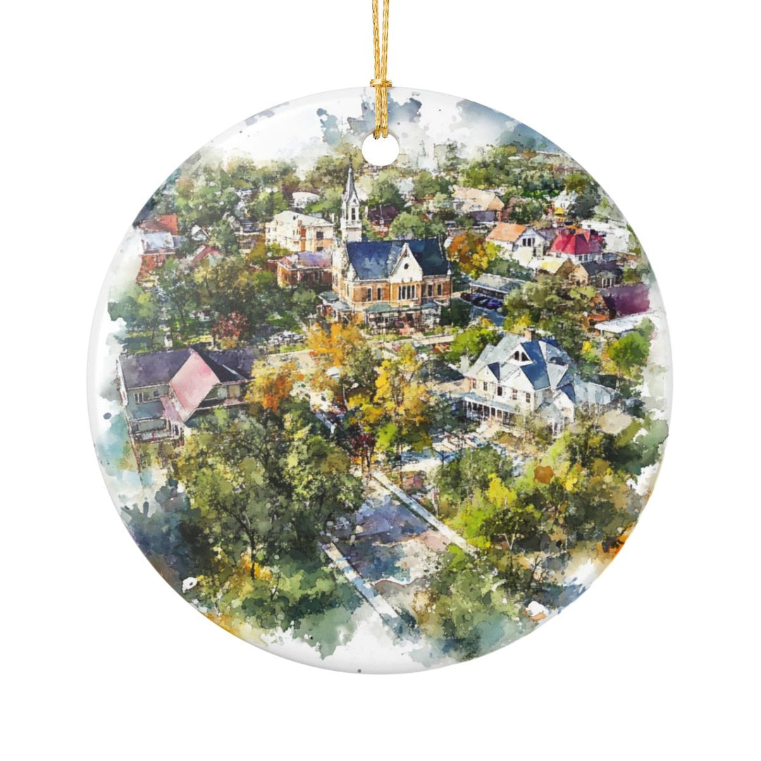 Garden City Kansas USA Ornament: Unique Garden City Souvenir, Garden City Kansas Xmas Decor, and Authentic Garden City Gift