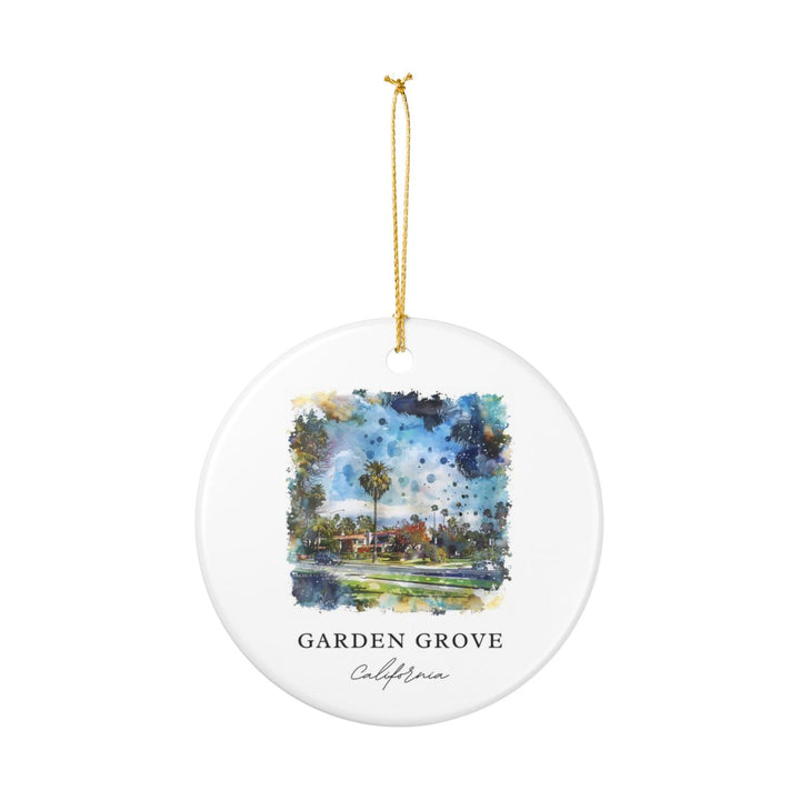 Garden Grove California Ornament: Unique Garden Grove Souvenir, Garden Grove California Xmas Decor, and Authentic Garden Grove Gift