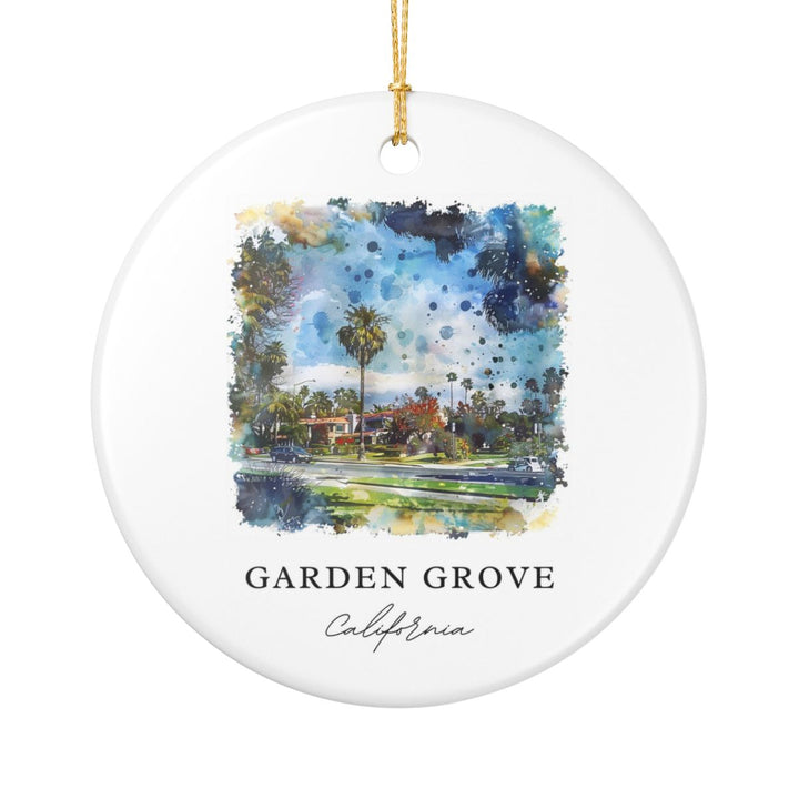 Garden Grove California Ornament: Unique Garden Grove Souvenir, Garden Grove California Xmas Decor, and Authentic Garden Grove Gift