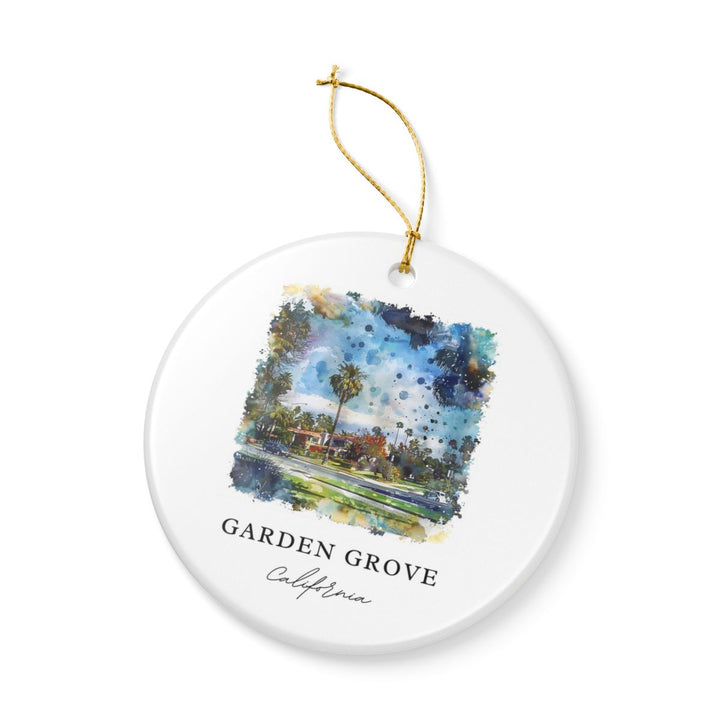 Garden Grove California Ornament: Unique Garden Grove Souvenir, Garden Grove California Xmas Decor, and Authentic Garden Grove Gift