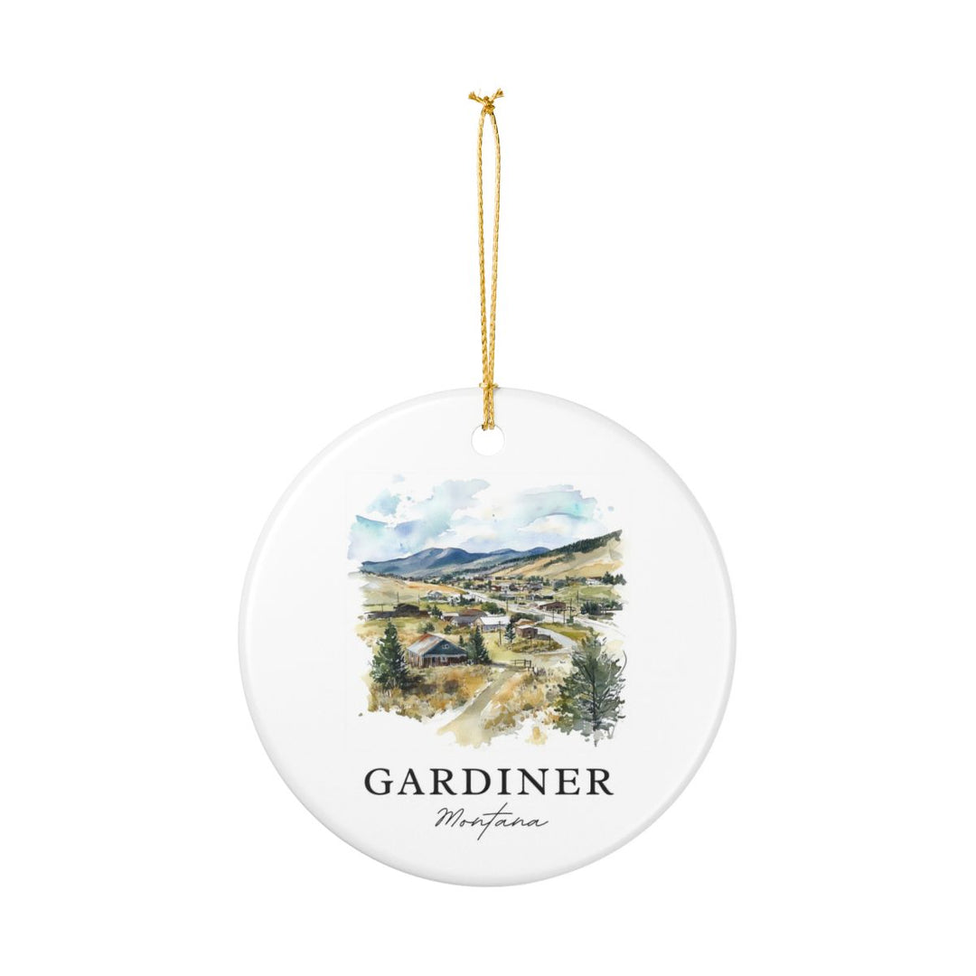 Gardiner Montana USA Ornament: Unique Gardiner Souvenir, Gardiner Montana Xmas Decor, and Authentic Gardiner Gift