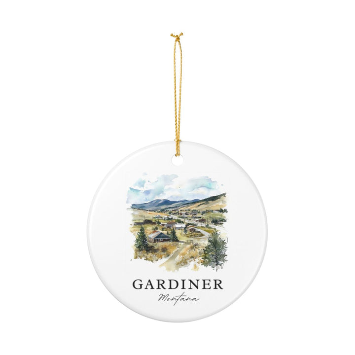 Gardiner Montana USA Ornament: Unique Gardiner Souvenir, Gardiner Montana Xmas Decor, and Authentic Gardiner Gift
