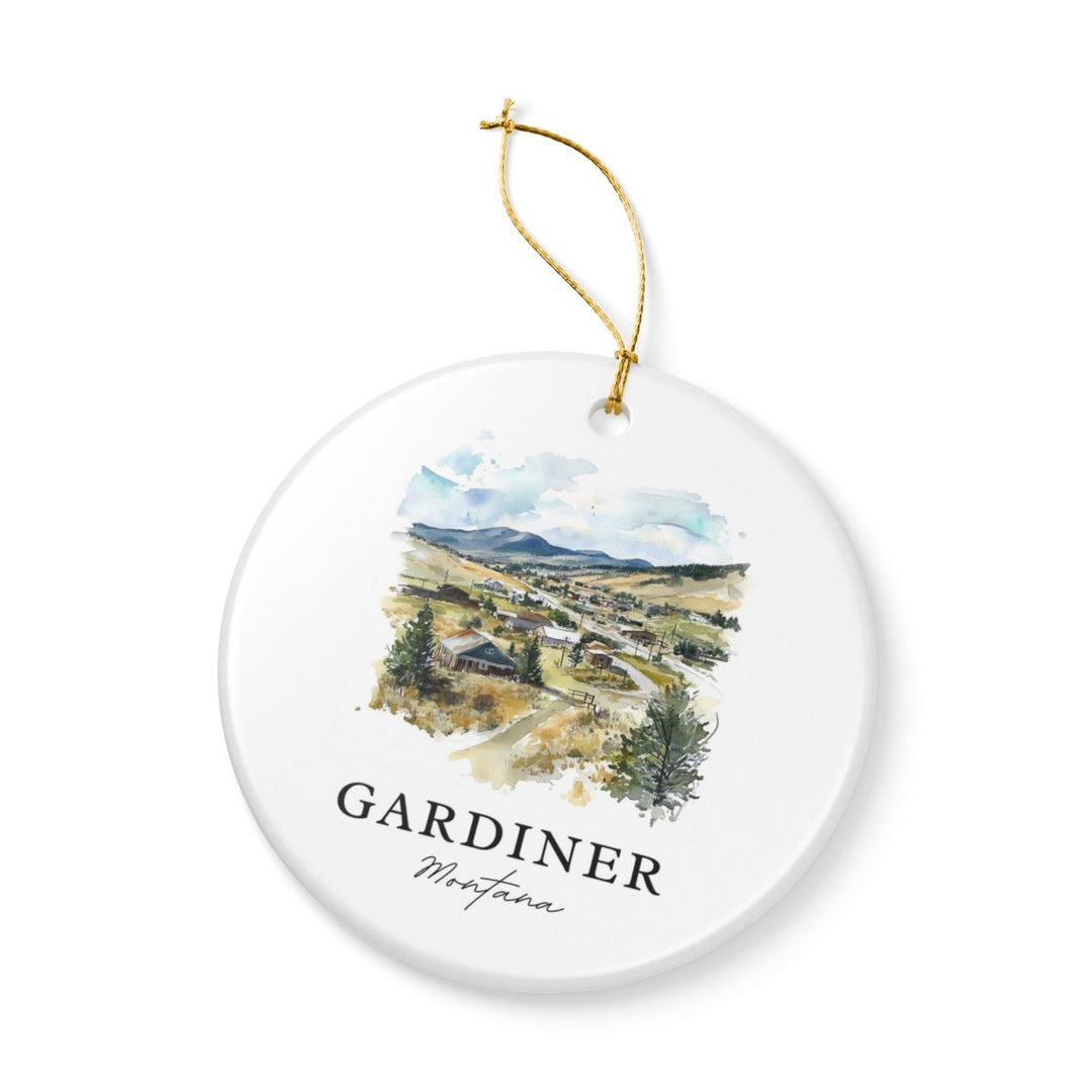 Gardiner Montana USA Ornament: Unique Gardiner Souvenir, Gardiner Montana Xmas Decor, and Authentic Gardiner Gift