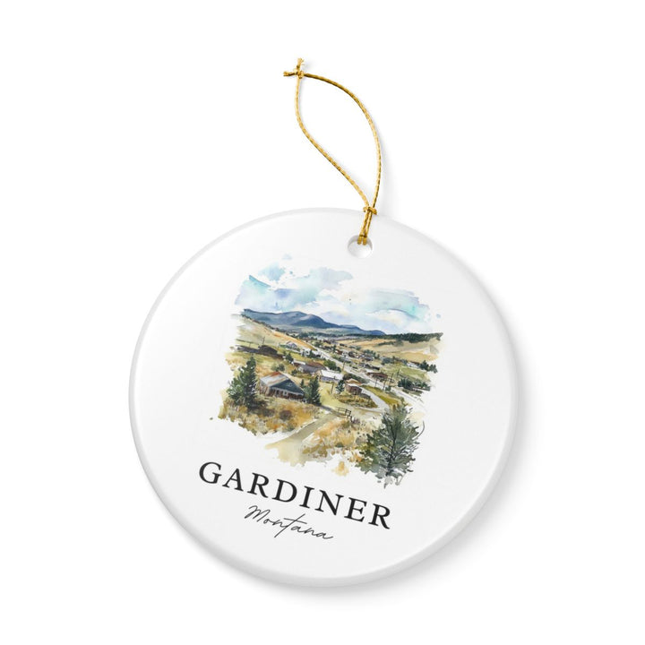 Gardiner Montana USA Ornament: Unique Gardiner Souvenir, Gardiner Montana Xmas Decor, and Authentic Gardiner Gift