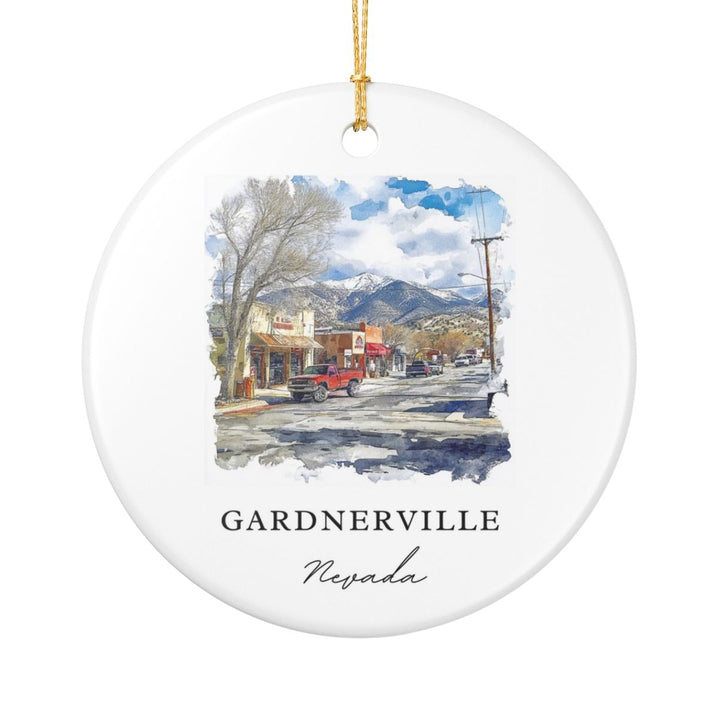 Gardnerville Nevada USA Ornament: Unique Gardnerville Souvenir, Gardnerville Nevada Xmas Decor, and Authentic Gardnerville Gift