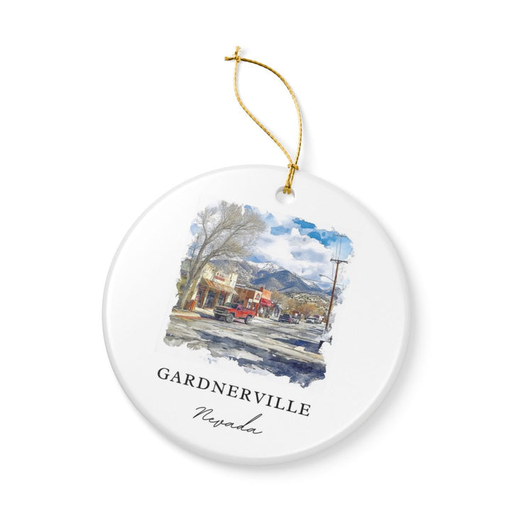 Gardnerville Nevada USA Ornament: Unique Gardnerville Souvenir, Gardnerville Nevada Xmas Decor, and Authentic Gardnerville Gift