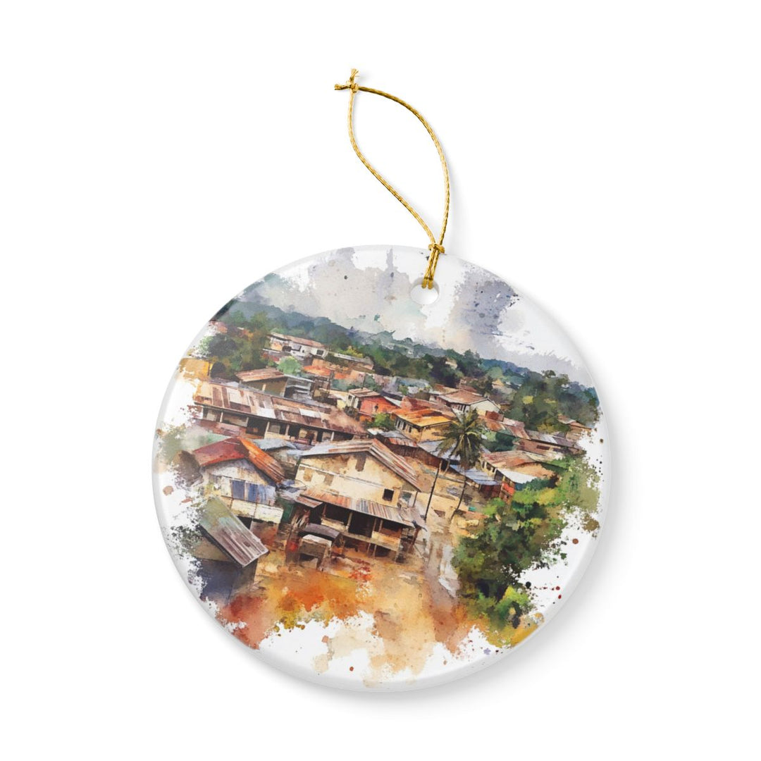 Garoua Cameroon Ornament: Unique Garoua Cameroon Souvenir, Garoua Cameroon Xmas Decor, and Authentic Garoua Cameroon Gift
