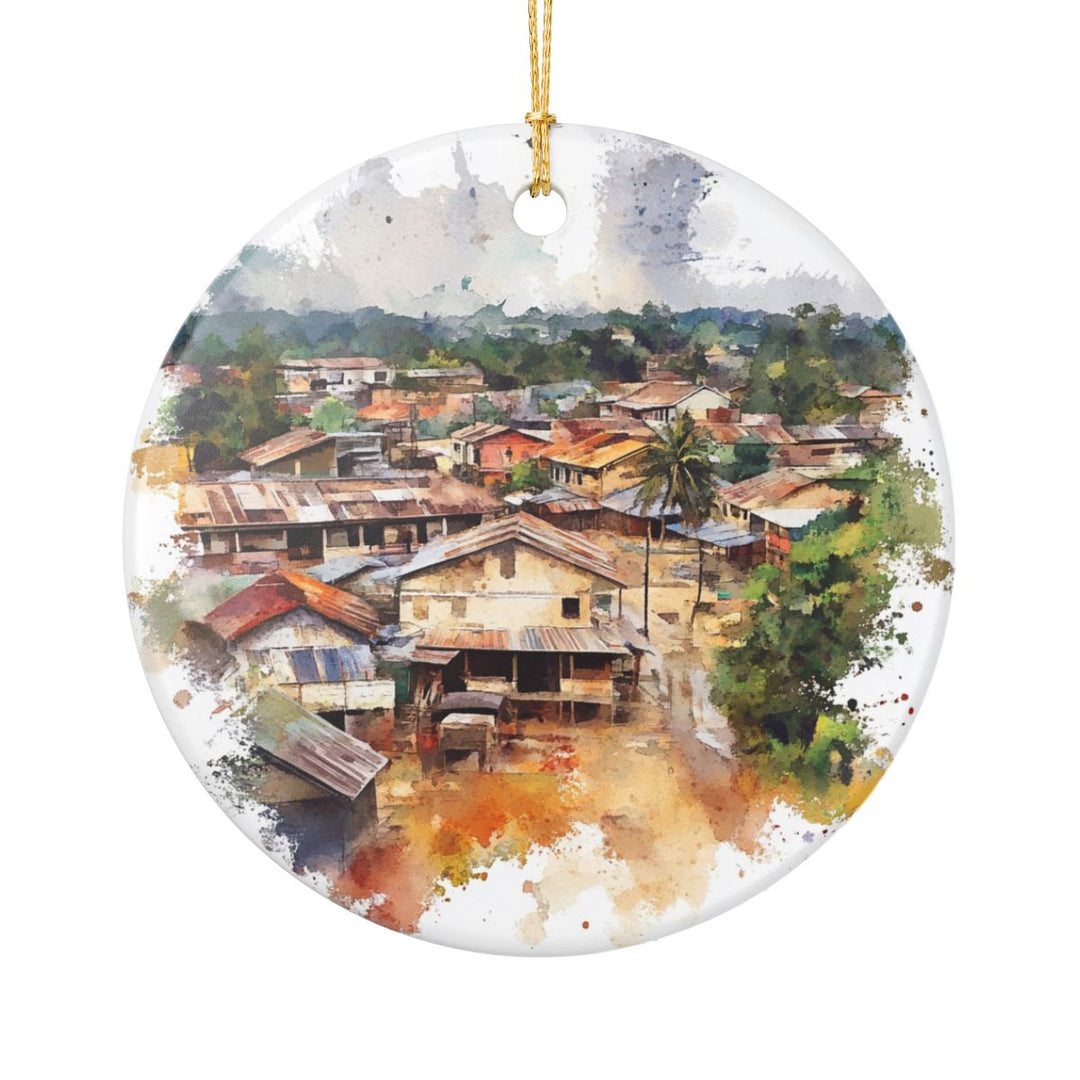 Garoua Cameroon Ornament: Unique Garoua Cameroon Souvenir, Garoua Cameroon Xmas Decor, and Authentic Garoua Cameroon Gift