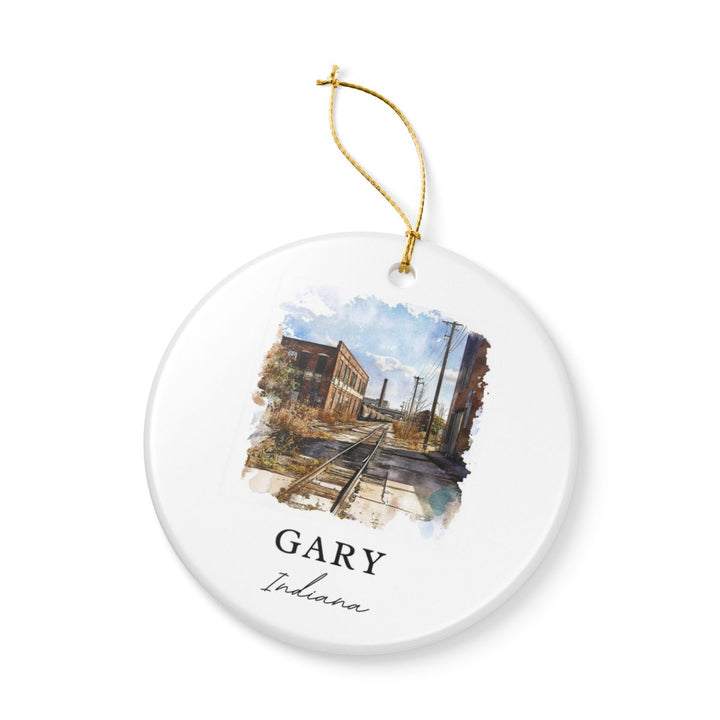Gary Indiana Ornament: Unique Gary Souvenir, Gary Indiana Xmas Decor, and Authentic Gary Gift