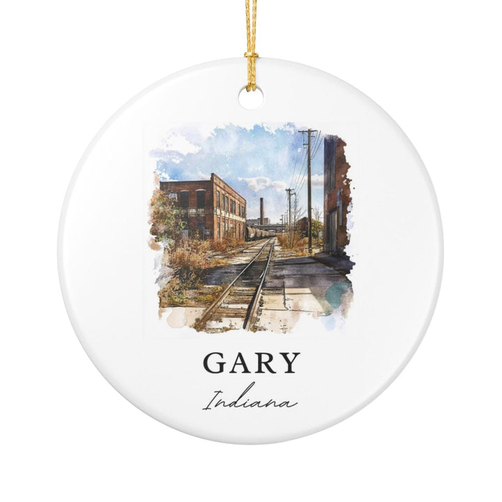 Gary Indiana Ornament: Unique Gary Souvenir, Gary Indiana Xmas Decor, and Authentic Gary Gift