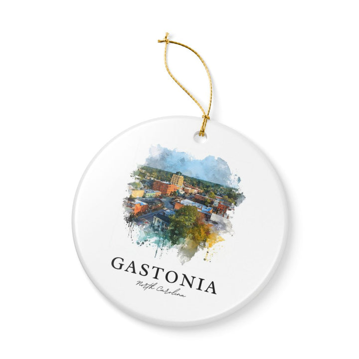 Gastonia North Carolina Ornament: Unique Gastonia Souvenir, Gastonia North Carolina Xmas Decor, and Authentic Gastonia Gift