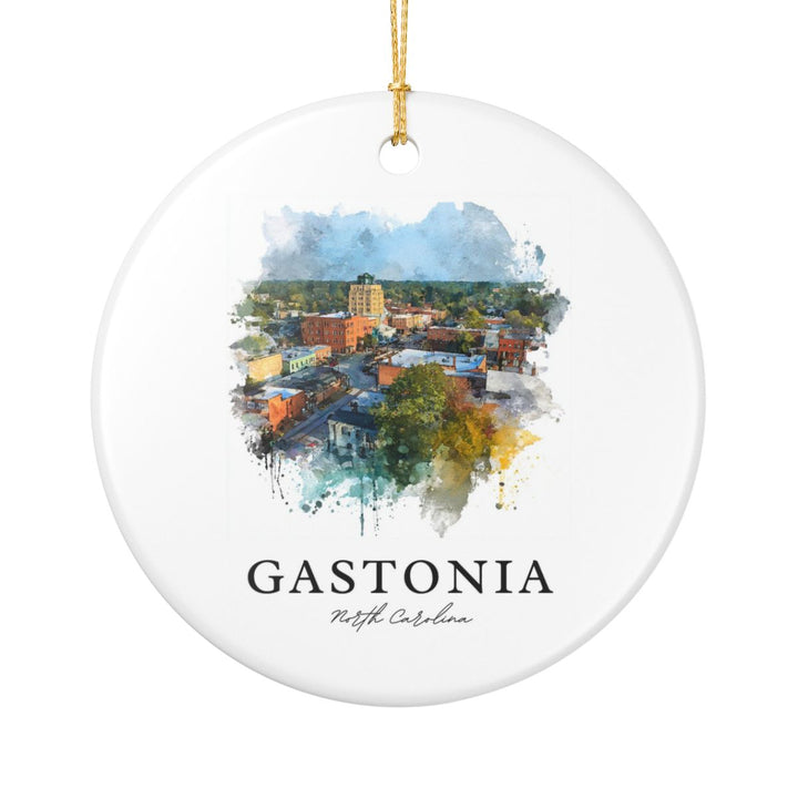Gastonia North Carolina Ornament: Unique Gastonia Souvenir, Gastonia North Carolina Xmas Decor, and Authentic Gastonia Gift