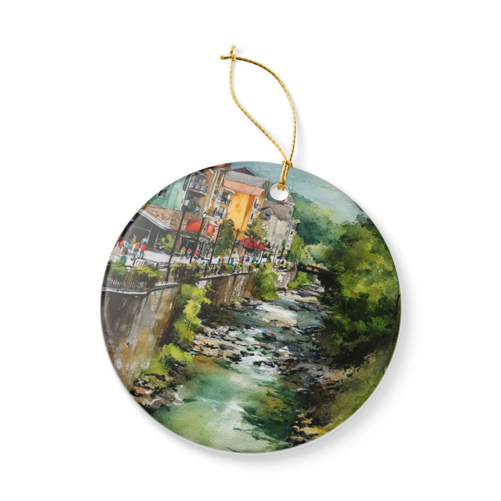 Gatlinburg Tennessee Ornament: Unique Gatlinburg Souvenir, Gatlinburg Tennessee Xmas Decor, and Authentic Gatlinburg Gift