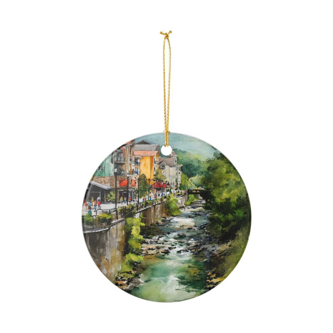Gatlinburg Tennessee Ornament: Unique Gatlinburg Souvenir, Gatlinburg Tennessee Xmas Decor, and Authentic Gatlinburg Gift