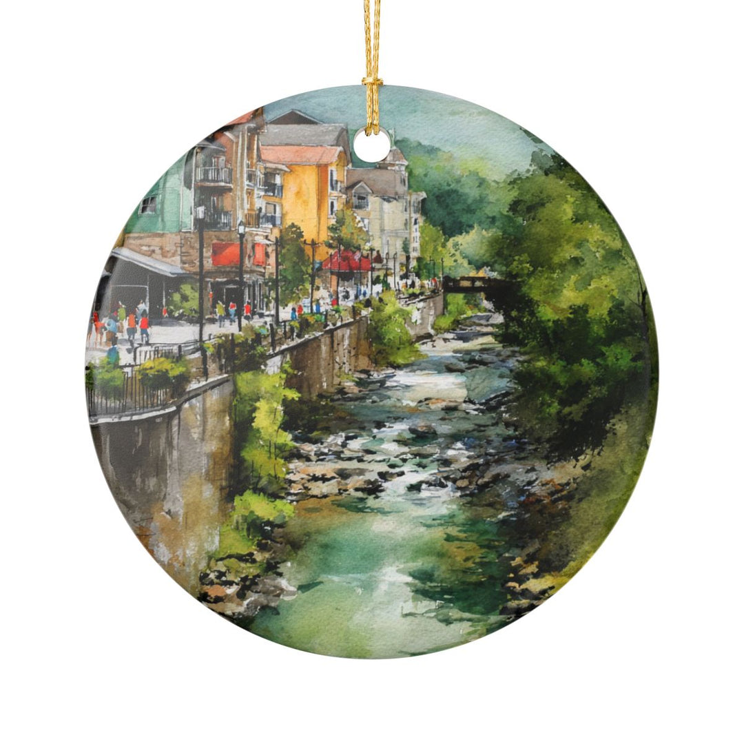 Gatlinburg Tennessee Ornament: Unique Gatlinburg Souvenir, Gatlinburg Tennessee Xmas Decor, and Authentic Gatlinburg Gift
