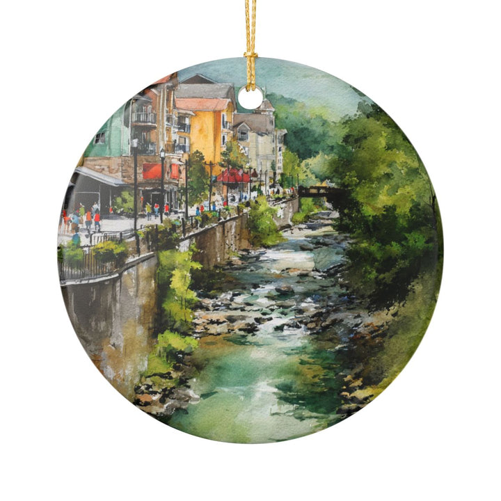Gatlinburg Tennessee Ornament: Unique Gatlinburg Souvenir, Gatlinburg Tennessee Xmas Decor, and Authentic Gatlinburg Gift