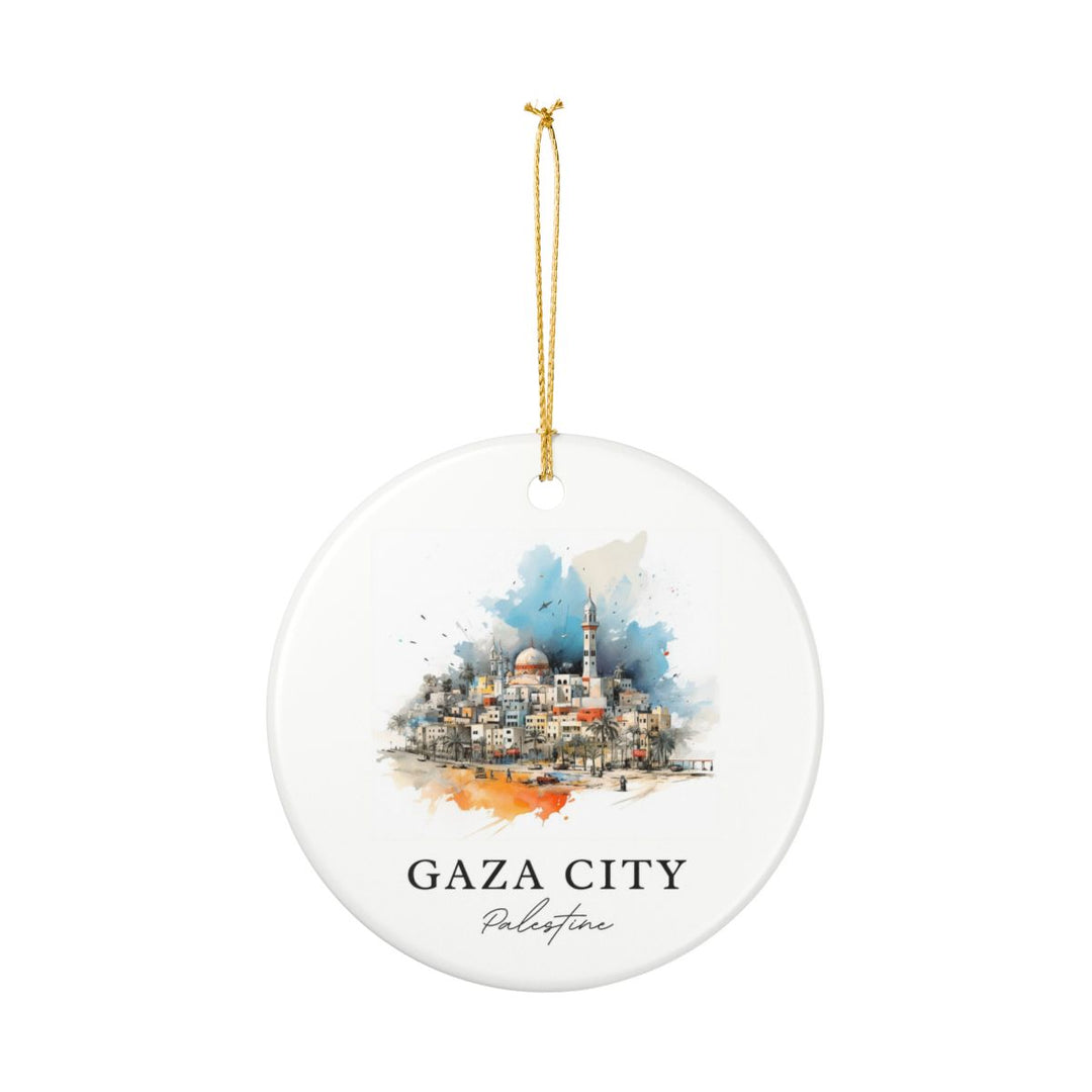 Gaza City Ornament: Unique Gaza City Souvenir, Gaza City Xmas Decor, and Authentic Gaza City Gift