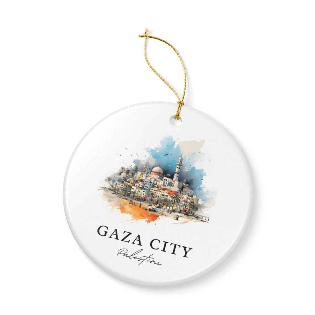 Gaza City Ornament: Unique Gaza City Souvenir, Gaza City Xmas Decor, and Authentic Gaza City Gift