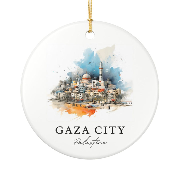 Gaza City Ornament: Unique Gaza City Souvenir, Gaza City Xmas Decor, and Authentic Gaza City Gift