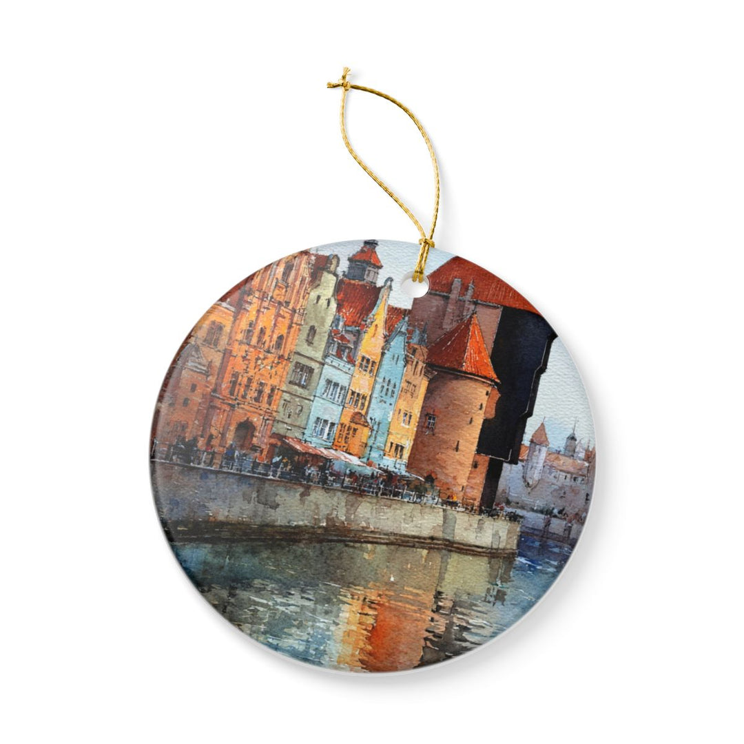 Gdansk Poland Ornament: Unique Gdansk Poland Souvenir, Gdansk Poland Xmas Decor, and Authentic Gdansk Poland Gift