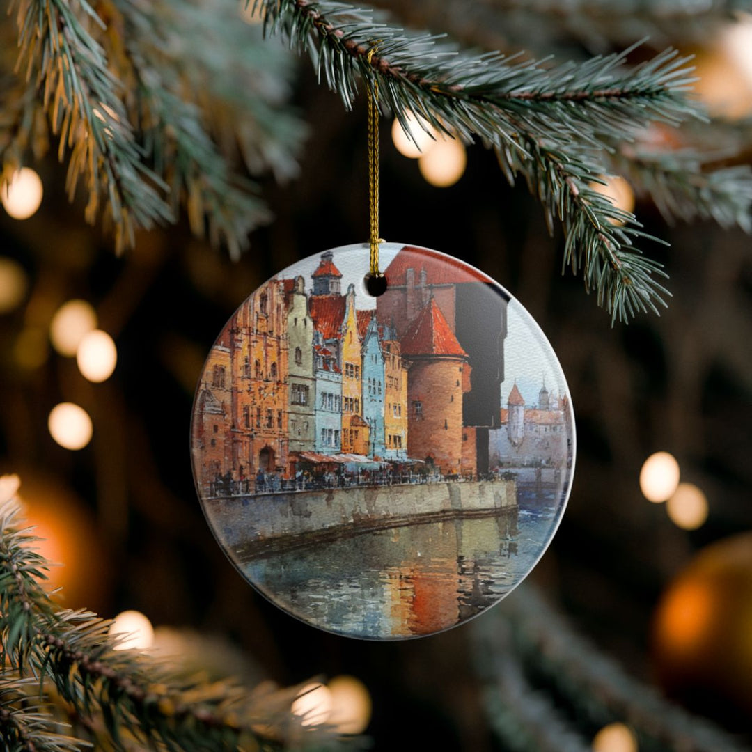 Gdansk Poland Ornament: Unique Gdansk Poland Souvenir, Gdansk Poland Xmas Decor, and Authentic Gdansk Poland Gift
