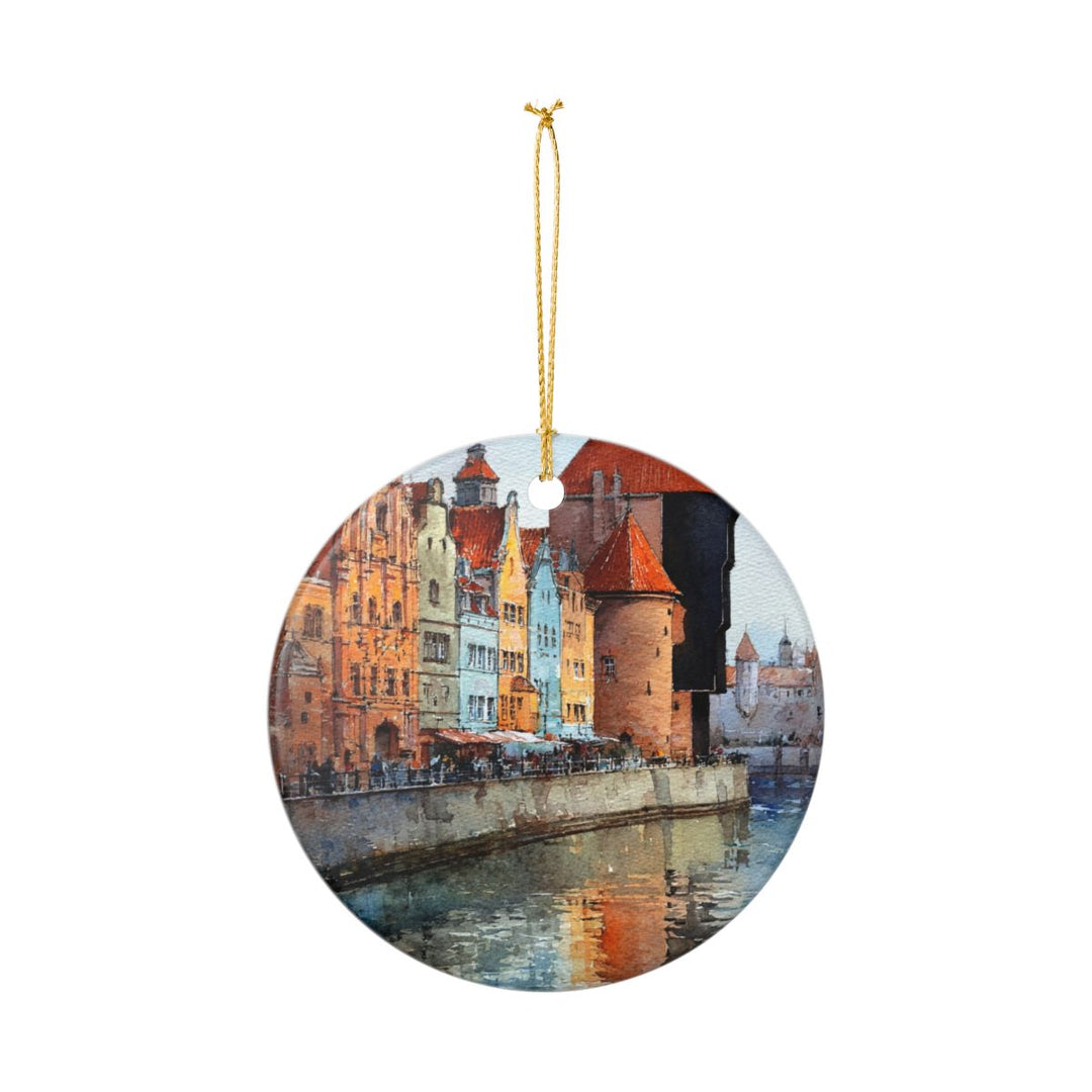 Gdansk Poland Ornament: Unique Gdansk Poland Souvenir, Gdansk Poland Xmas Decor, and Authentic Gdansk Poland Gift