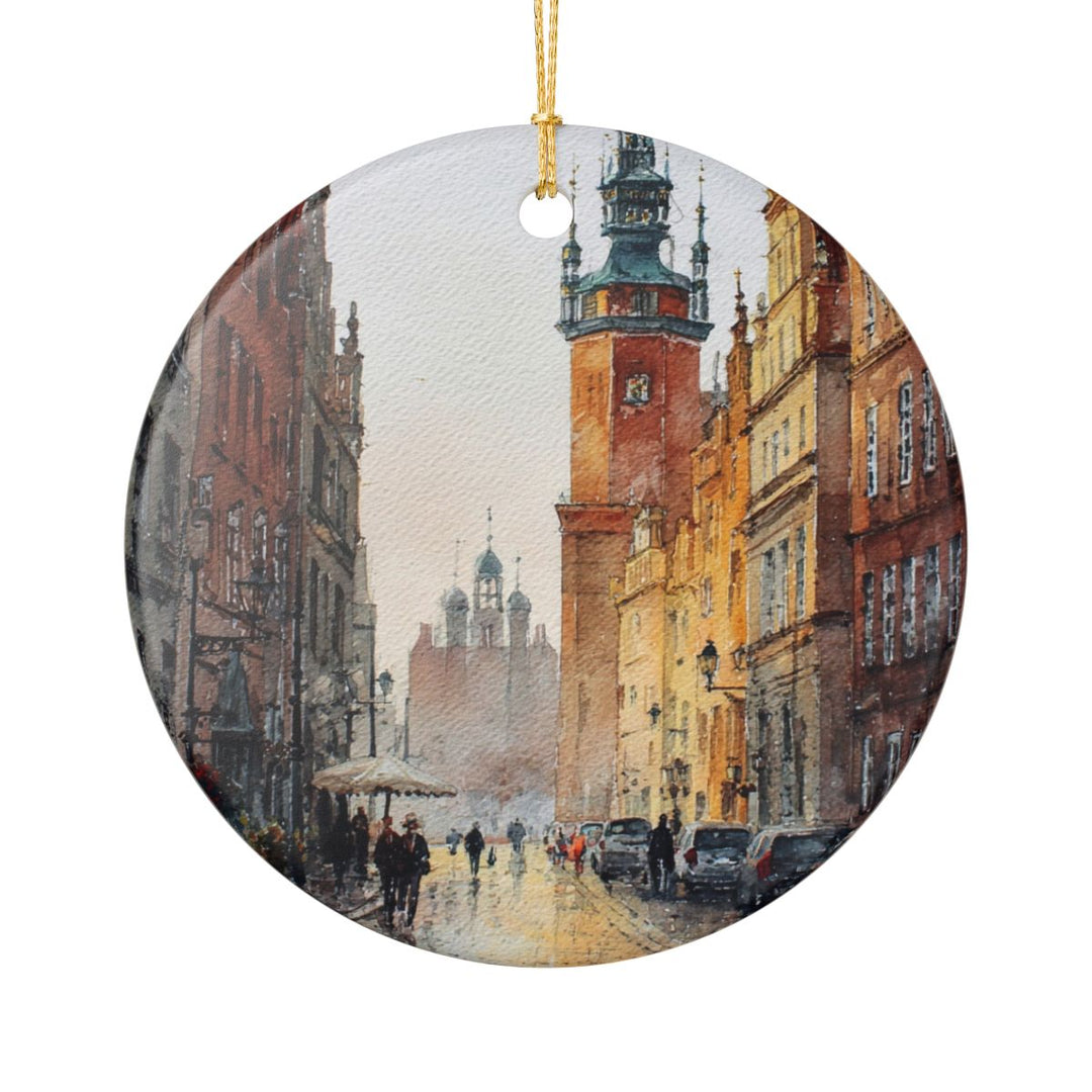 Gdansk Poland Ornament: Unique Gdansk Poland Souvenir, Gdansk Poland Xmas Decor, and Authentic Gdansk Poland Gift