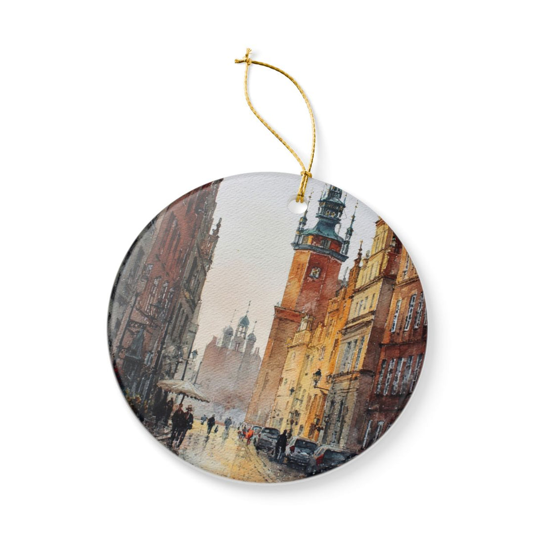 Gdansk Poland Ornament: Unique Gdansk Poland Souvenir, Gdansk Poland Xmas Decor, and Authentic Gdansk Poland Gift
