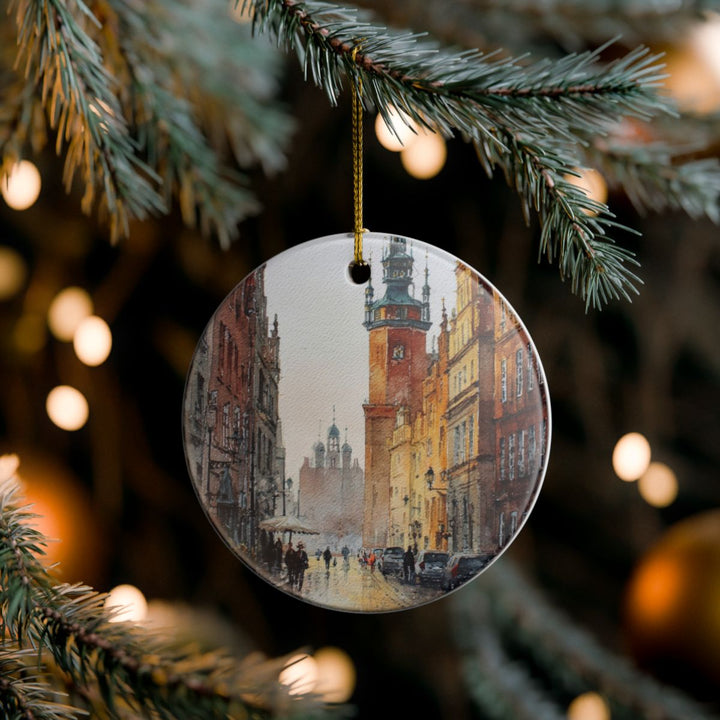 Gdansk Poland Ornament: Unique Gdansk Poland Souvenir, Gdansk Poland Xmas Decor, and Authentic Gdansk Poland Gift