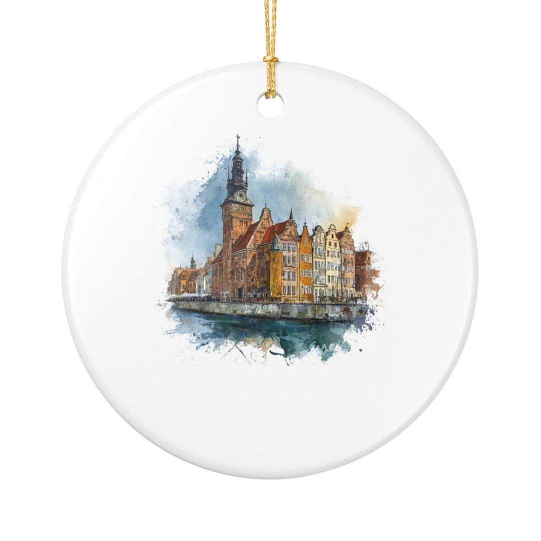 Gdansk Poland Ornament: Unique Gdansk Poland Souvenir, Gdansk Poland Xmas Decor, and Authentic Gdansk Poland Gift