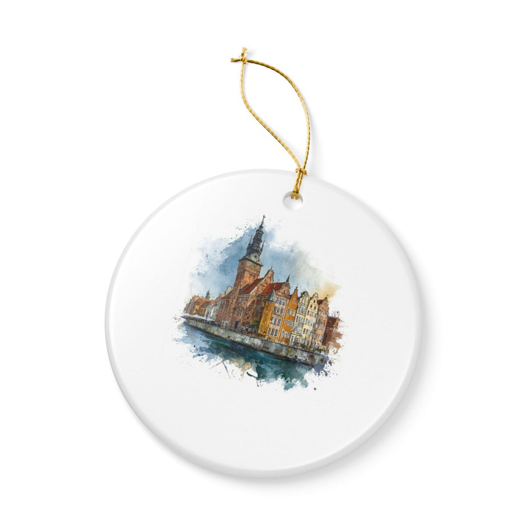 Gdansk Poland Ornament: Unique Gdansk Poland Souvenir, Gdansk Poland Xmas Decor, and Authentic Gdansk Poland Gift