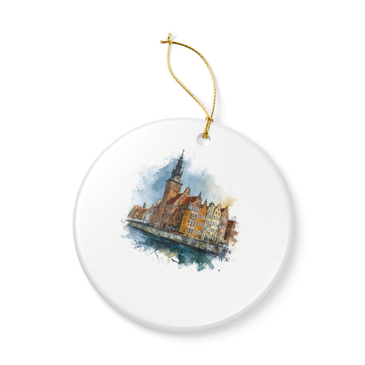Gdansk Poland Ornament: Unique Gdansk Poland Souvenir, Gdansk Poland Xmas Decor, and Authentic Gdansk Poland Gift