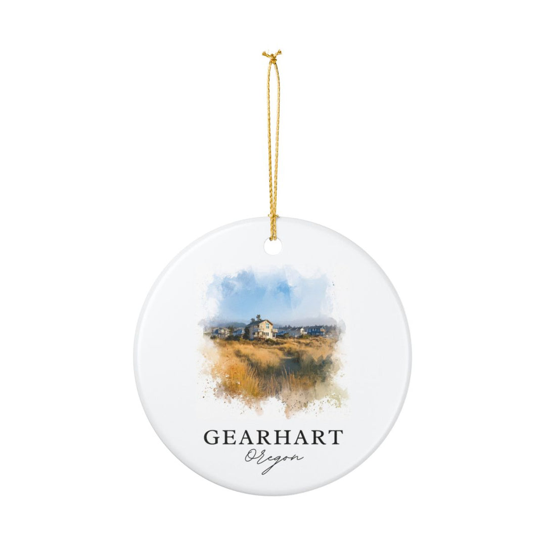 Gearhart Oregon Ornament: Unique Gearhart Souvenir, Gearhart Oregon Xmas Decor, and Authentic Gearhart Gift