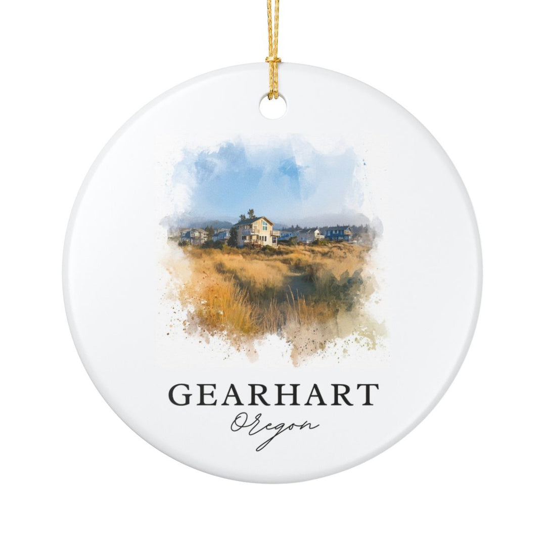 Gearhart Oregon Ornament: Unique Gearhart Souvenir, Gearhart Oregon Xmas Decor, and Authentic Gearhart Gift