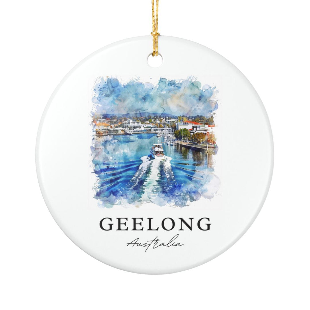 Geelong Australia Ornament: Unique Geelong Souvenir, Geelong Australia Xmas Decor, and Authentic Geelong Gift