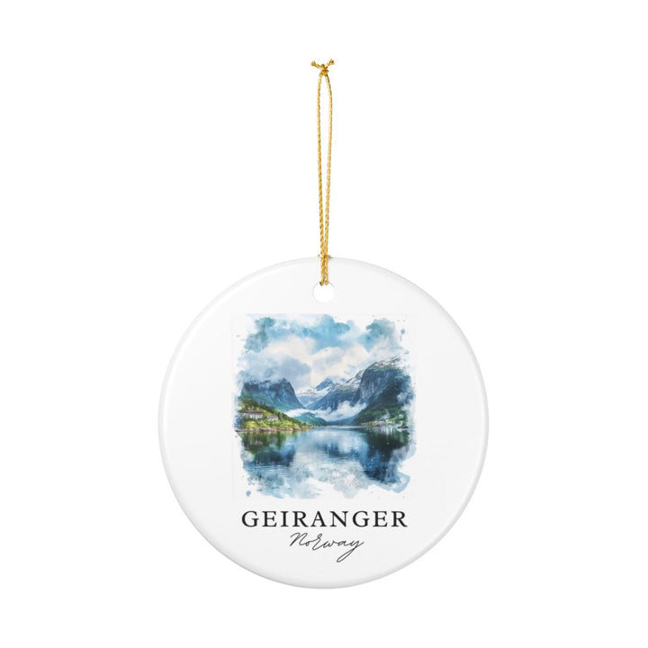 Geiranger Norway Ornament: Unique Geiranger Souvenir, Geiranger Norway Xmas Decor, and Authentic Geiranger Gift