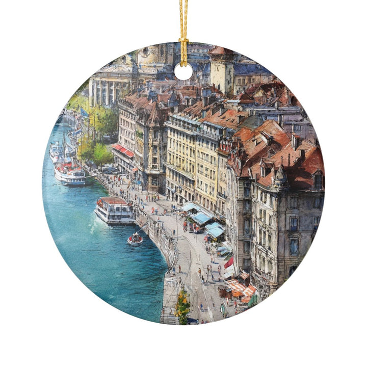 Geneva Ornament: Unique Geneva Souvenir, Geneva Xmas Decor, and Authentic Geneva Gift