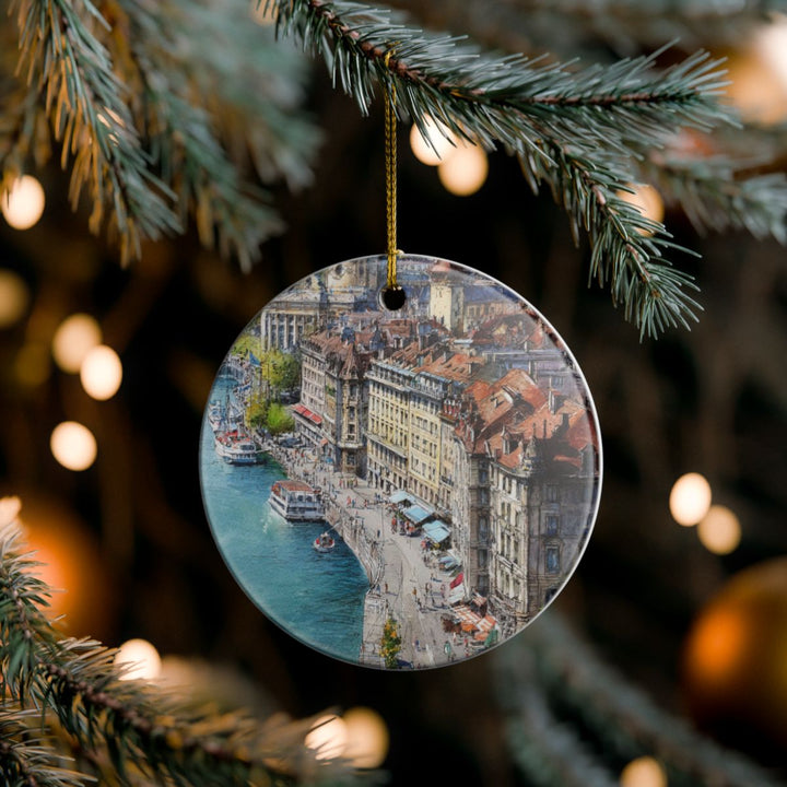 Geneva Ornament: Unique Geneva Souvenir, Geneva Xmas Decor, and Authentic Geneva Gift