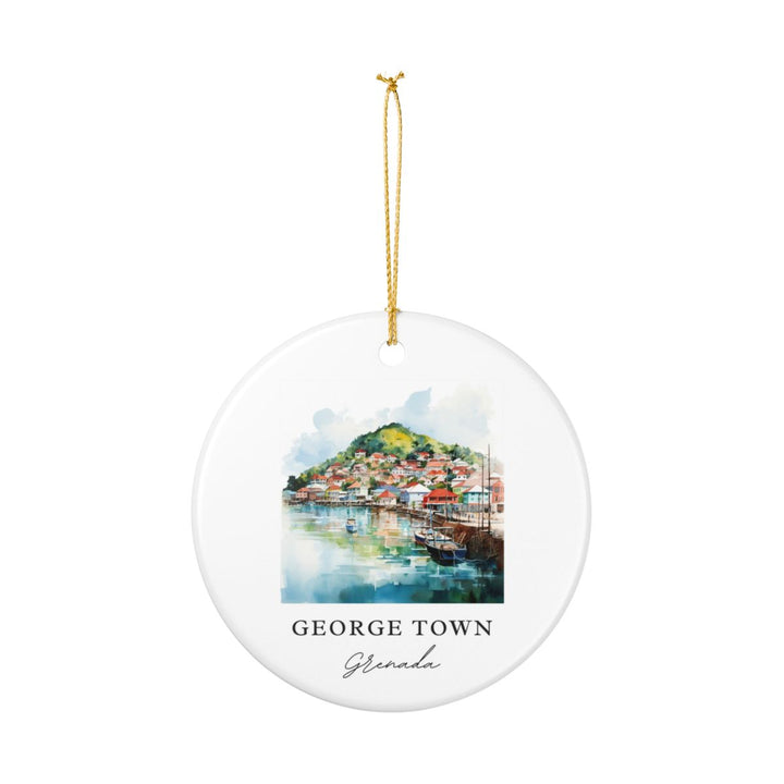 George Town Grenada Ornament: Unique George Town Grenada Souvenir, George Town Grenada Xmas Decor, and Authentic George Town Grenada Gift