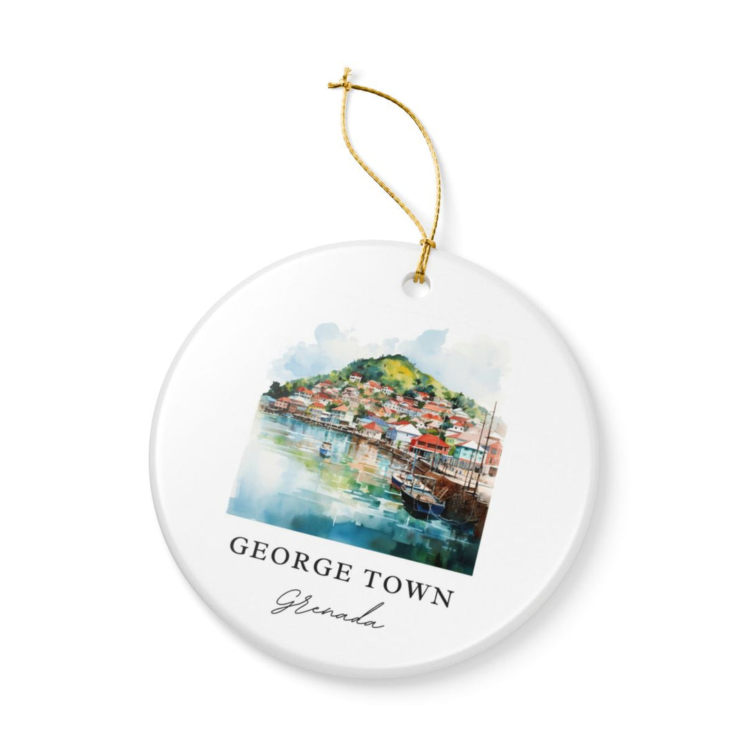 George Town Grenada Ornament: Unique George Town Grenada Souvenir, George Town Grenada Xmas Decor, and Authentic George Town Grenada Gift