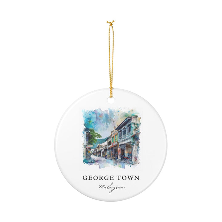 George Town Malaysia Ornament: Unique George Town Souvenir, George Town Malaysia Xmas Decor, and Authentic George Town Gift