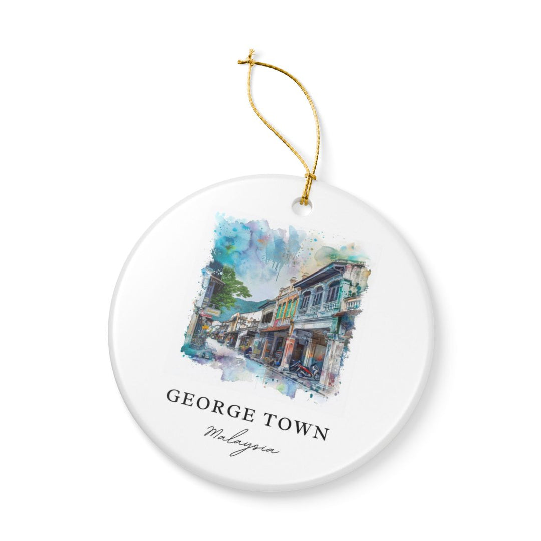 George Town Malaysia Ornament: Unique George Town Souvenir, George Town Malaysia Xmas Decor, and Authentic George Town Gift