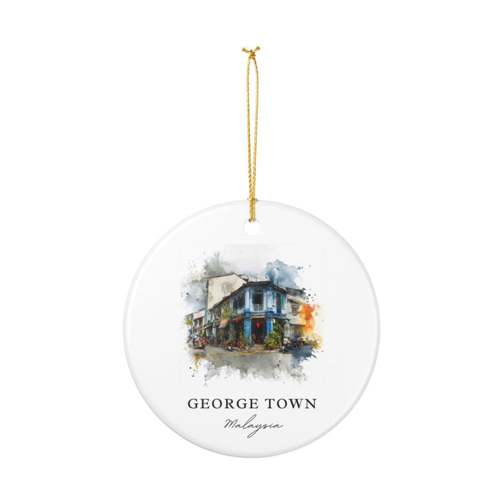 George Town Malaysia Ornament: Unique George Town Souvenir, George Town Malaysia Xmas Decor, and Authentic George Town Gift
