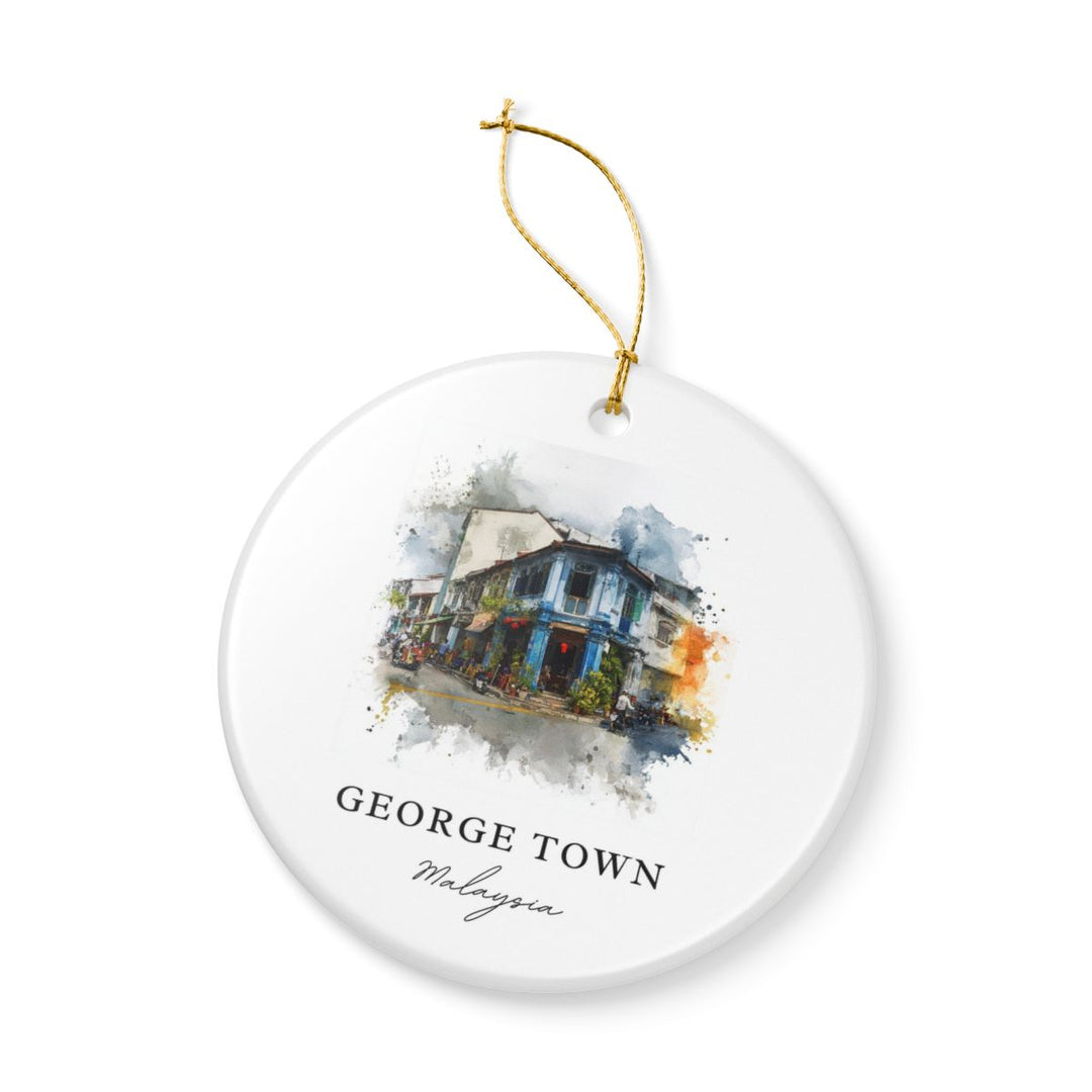 George Town Malaysia Ornament: Unique George Town Souvenir, George Town Malaysia Xmas Decor, and Authentic George Town Gift