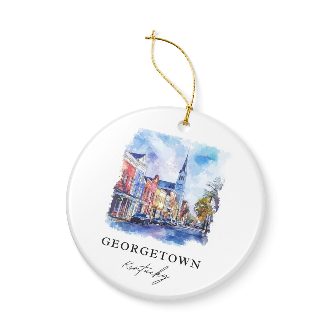 Georgetown Kentucky Ornament: Unique Georgetown Souvenir, Georgetown Kentucky Xmas Decor, and Authentic Georgetown Gift