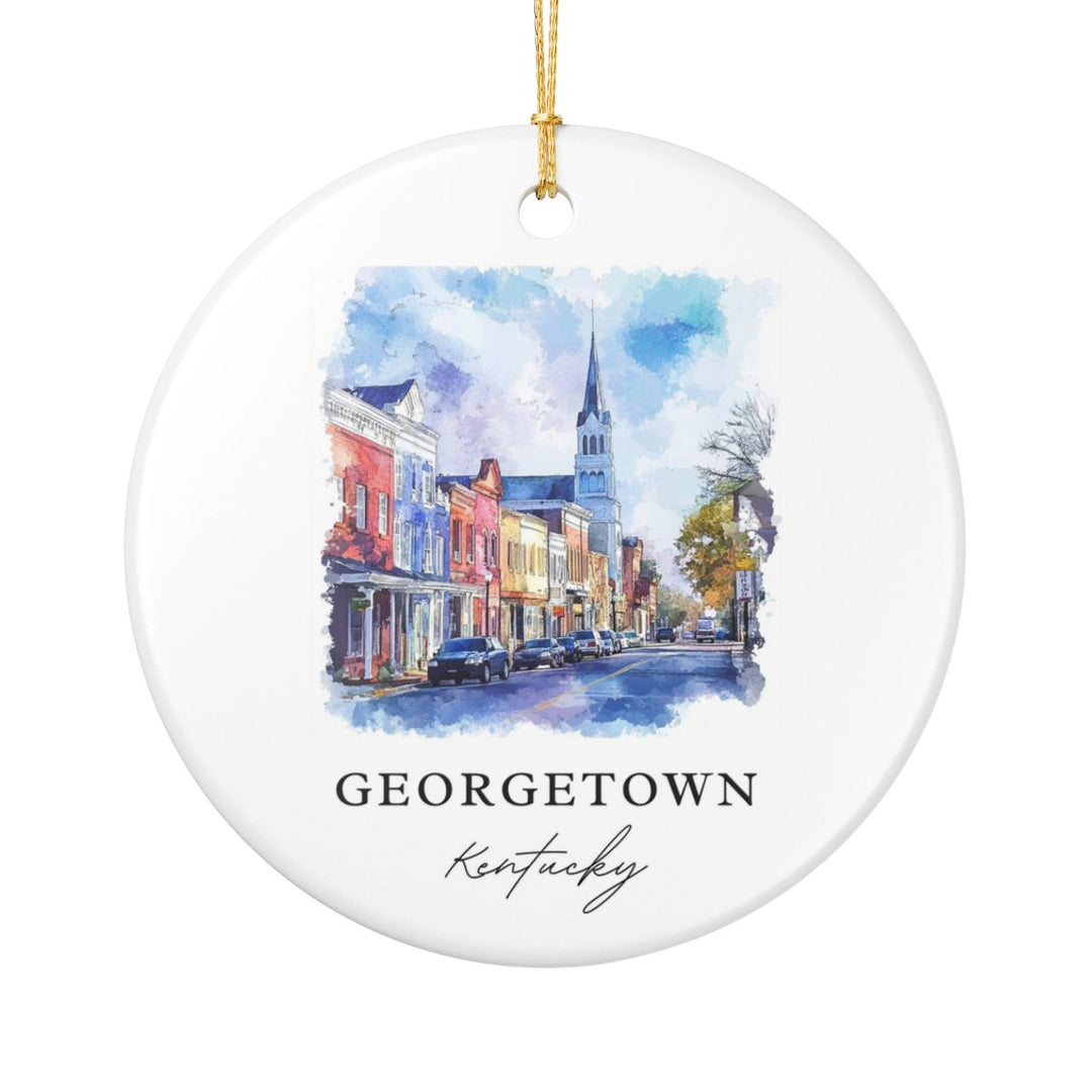 Georgetown Kentucky Ornament: Unique Georgetown Souvenir, Georgetown Kentucky Xmas Decor, and Authentic Georgetown Gift