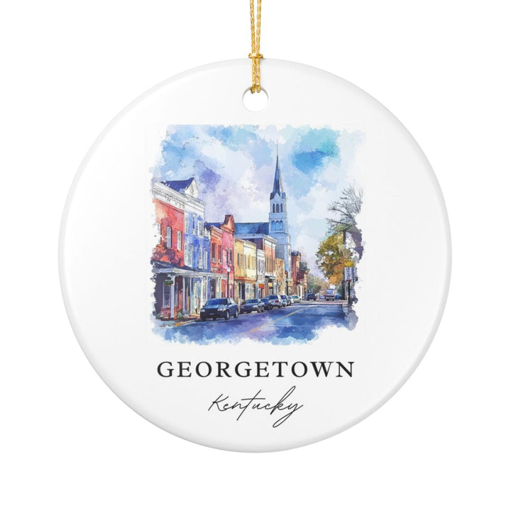 Georgetown Kentucky Ornament: Unique Georgetown Souvenir, Georgetown Kentucky Xmas Decor, and Authentic Georgetown Gift