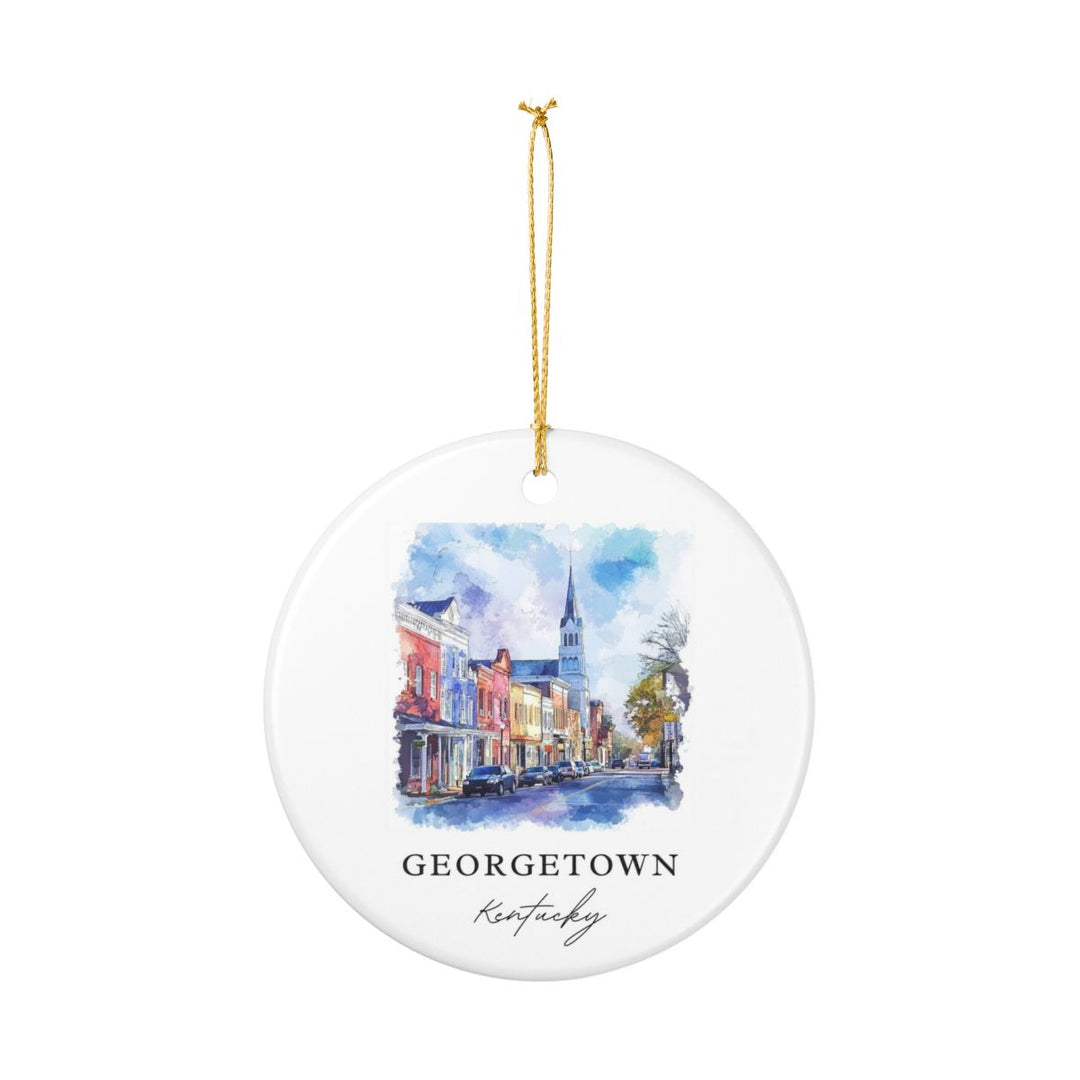 Georgetown Kentucky Ornament: Unique Georgetown Souvenir, Georgetown Kentucky Xmas Decor, and Authentic Georgetown Gift