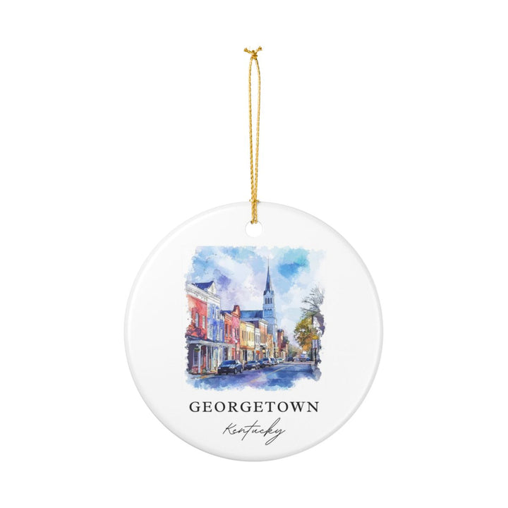 Georgetown Kentucky Ornament: Unique Georgetown Souvenir, Georgetown Kentucky Xmas Decor, and Authentic Georgetown Gift